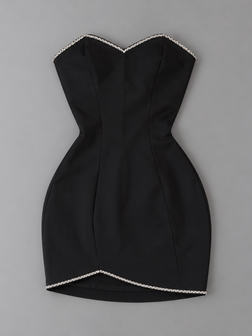 NBD Strapless Rhinestone Trim Mini Dress – Size S